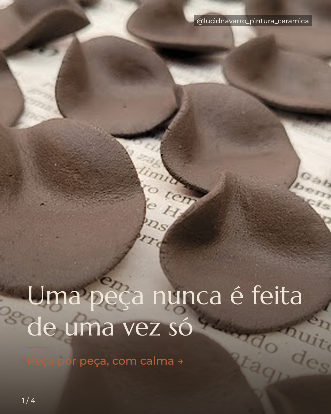 Uma peça nunca é feita de uma vez só